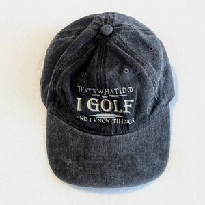 "That's What I do I Golf" Charcoal Ball Cap